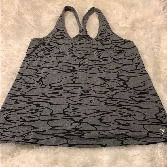 Old Navy GrayBlack Boxy Tank Top Relaxed Fit - Picture 1 of 5